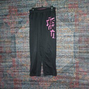 Nike womens black pink Therma Fit lined sweat pants M